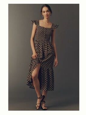 sunday in brooklyn square neck midi dress Anthropologie | Dresses | Sunday In Brooklyn Squareneck Midi Dress By  Anthropologie Size Sm
